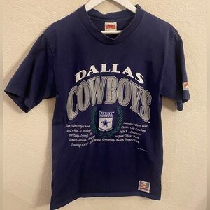 Vintage Nutmeg Dallas Cowboys single stitch short sleeve shirt (L)